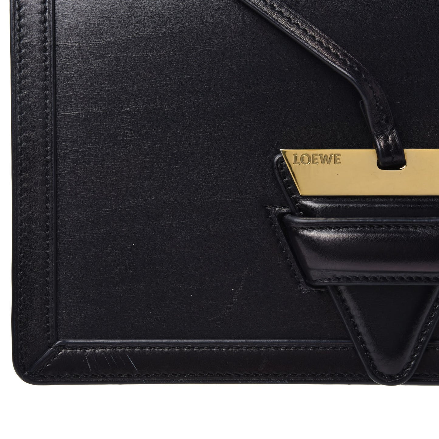 Calfskin Medium Barcelona Shoulder Bag Black