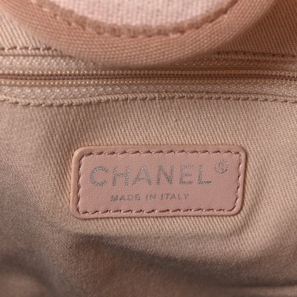Chanel Mixed Fibers Calfskin Medium Deauville Tote Light Pink 6 of 9