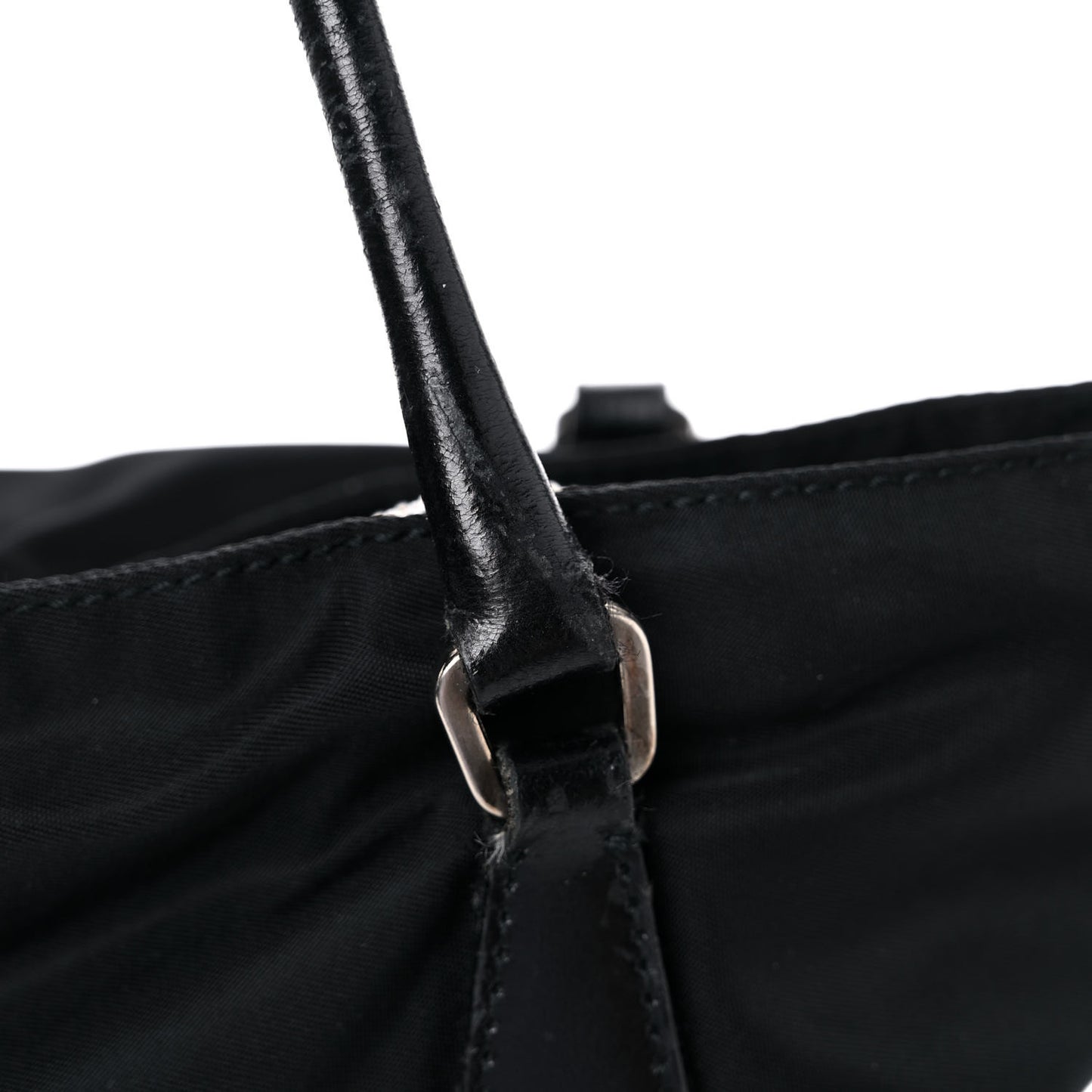 Tessuto Nylon Soft Calf Tote Black