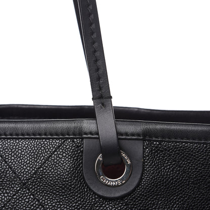 Chanel Grained Calfskin Large Shopping Fever Tote Black 14 of 17