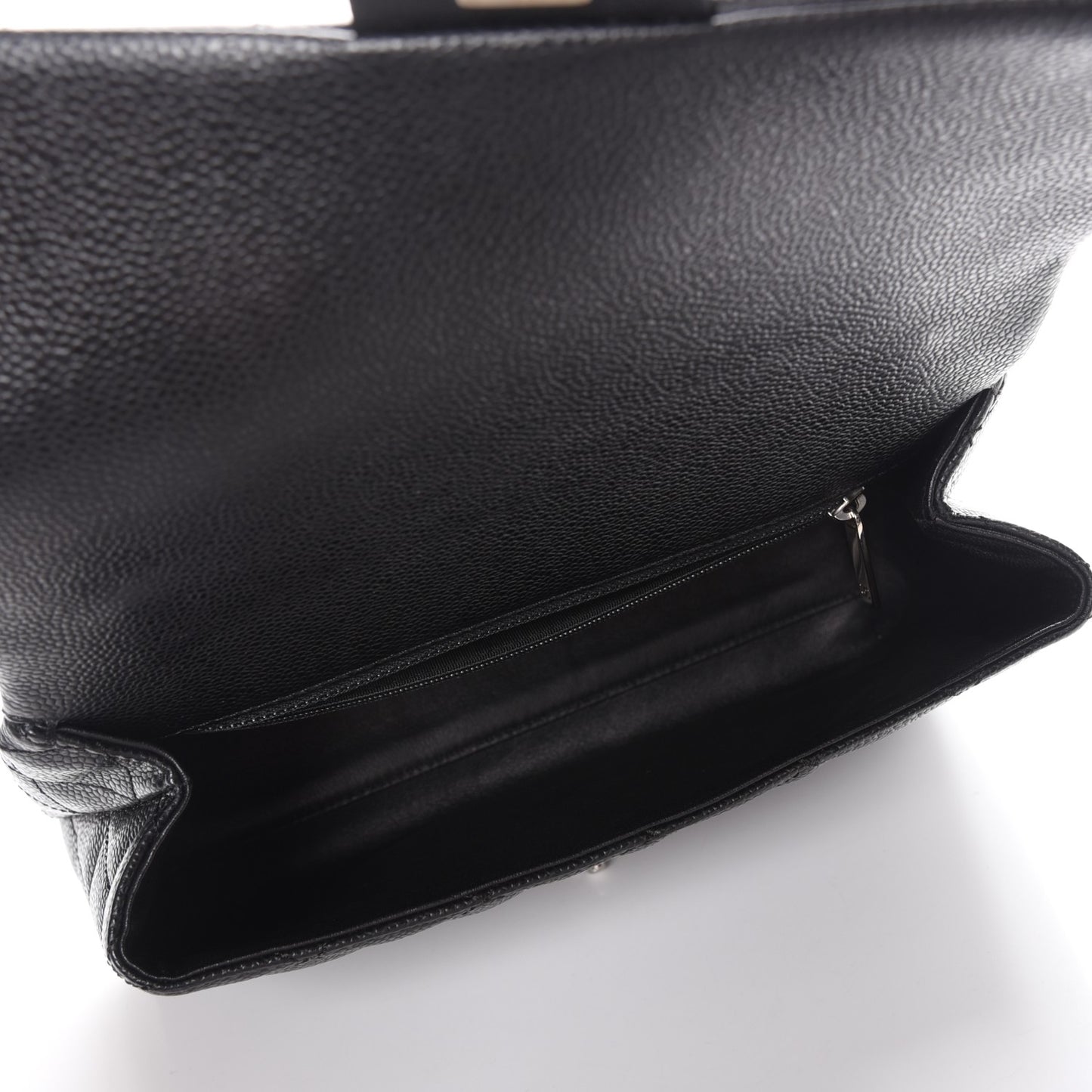Caviar Quilted Medium Kelly Flap Bag Black