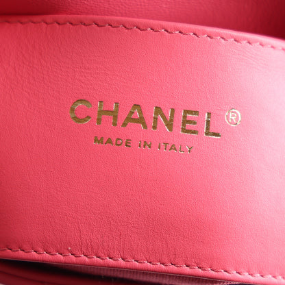 Chanel Lambskin Plexiglass Quilted Coco Love Mini Flap Pink 6 of 10