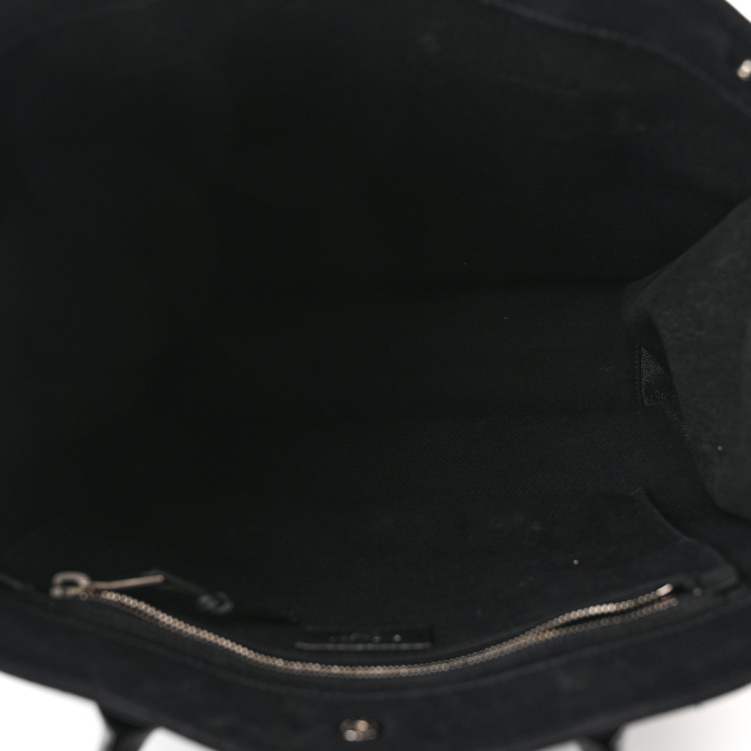 Saint Laurent Linen Calfskin Rive Gauche North South Tote Black 5 of 9