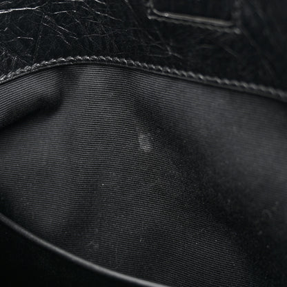 Saint Laurent Crinkled Calfskin Matelasse Monogram Medium Niki Shopper Tote Black 11 of 14