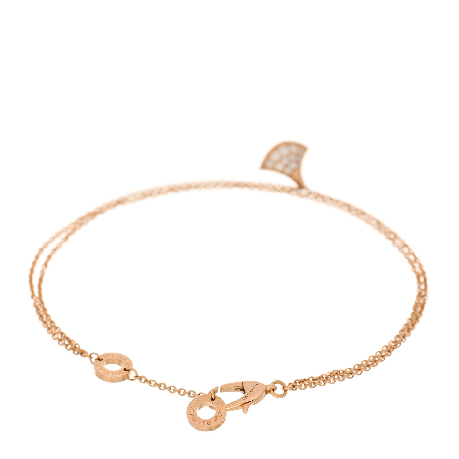 Bulgari 18K Rose Gold Diamond Divas' Dream Bracelet SM 2 of 4