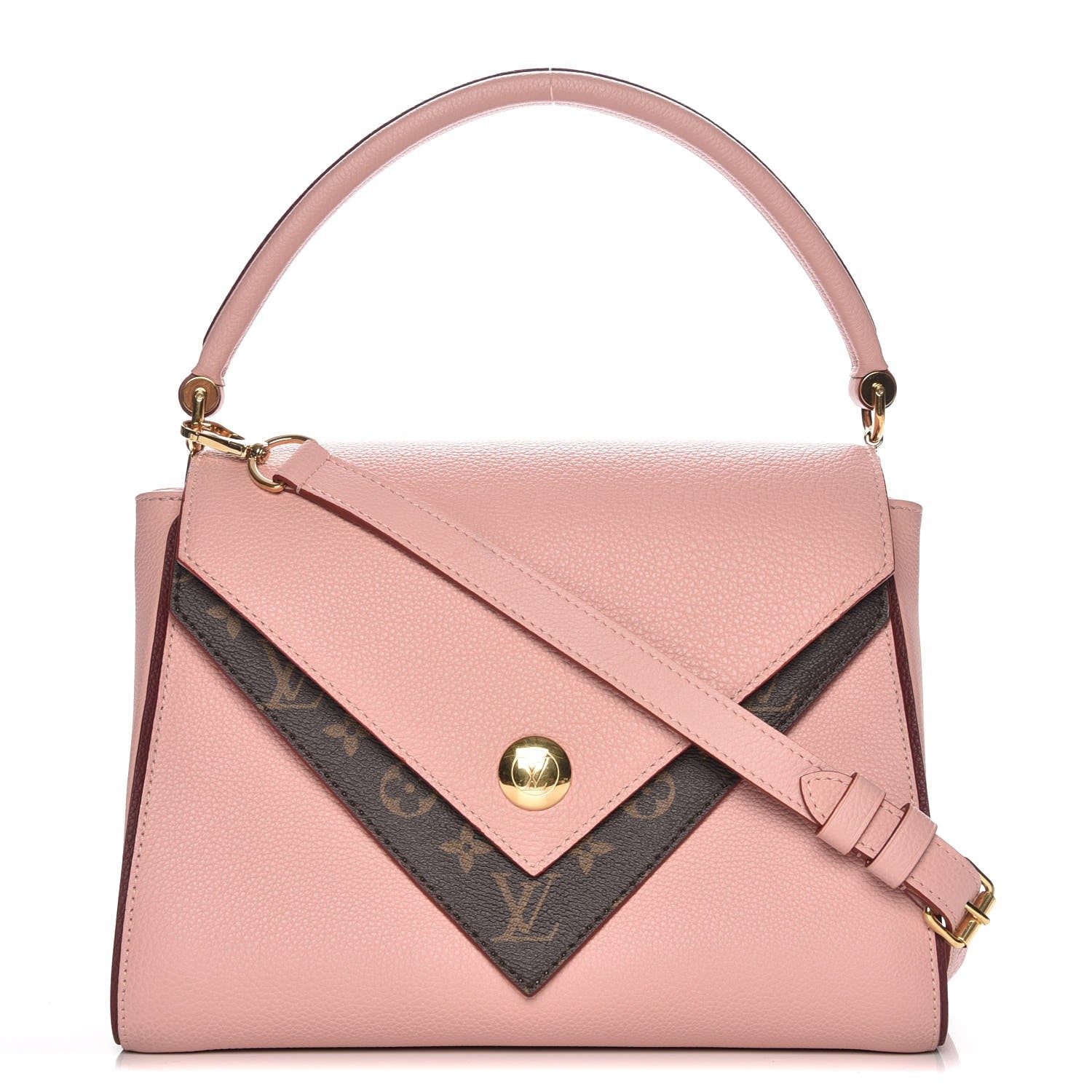 Louis Vuitton Grained Calfskin Monogram Double V Rose Poudre 1 of 9