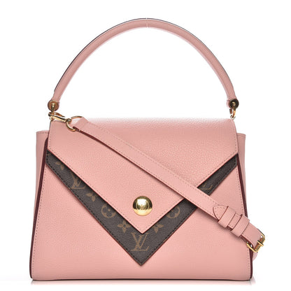 Louis Vuitton Grained Calfskin Monogram Double V Rose Poudre 1 of 9