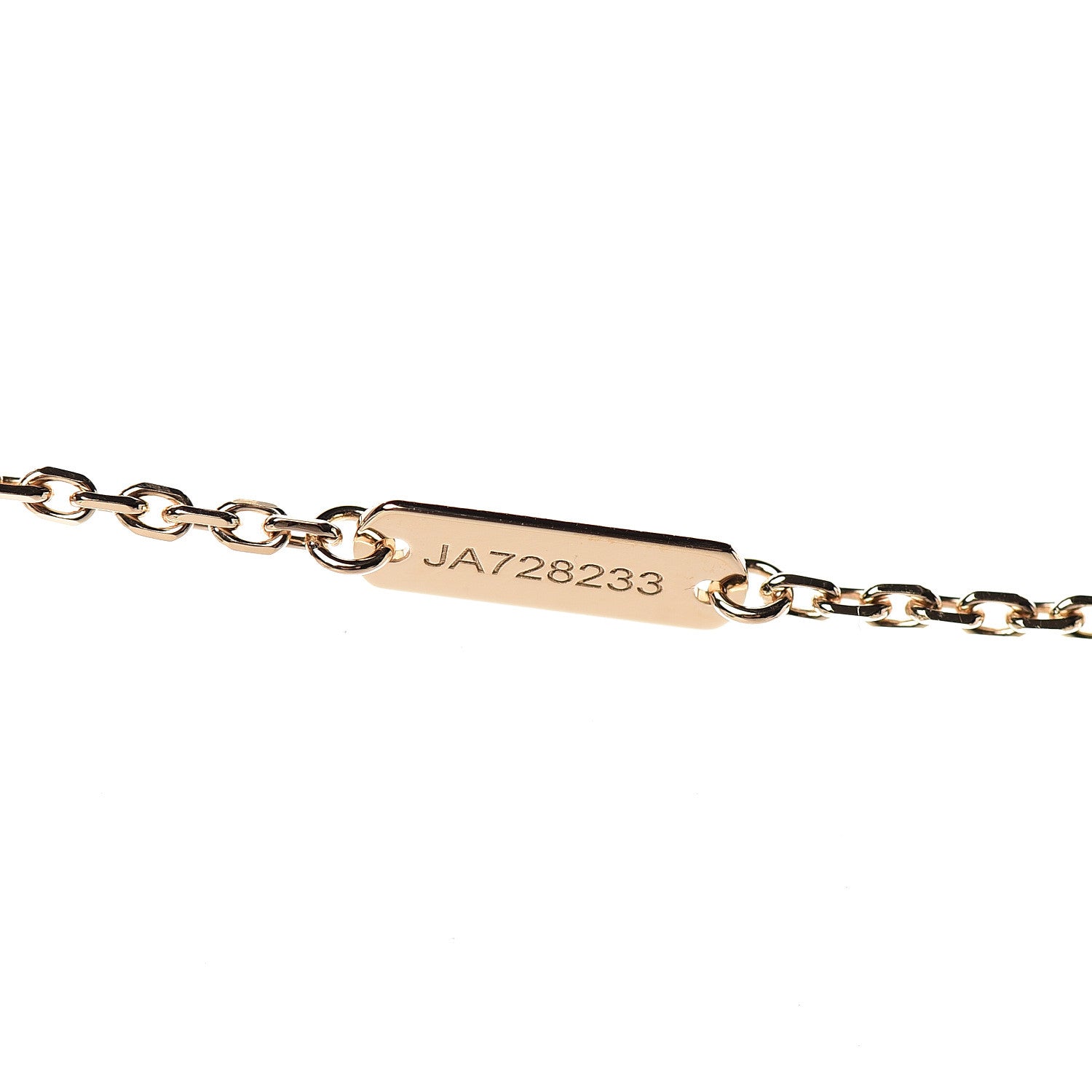 Van Cleef & Arpels 18K Yellow Gold Guilloche Vintage Alhambra Pendant Necklace 6 of 8