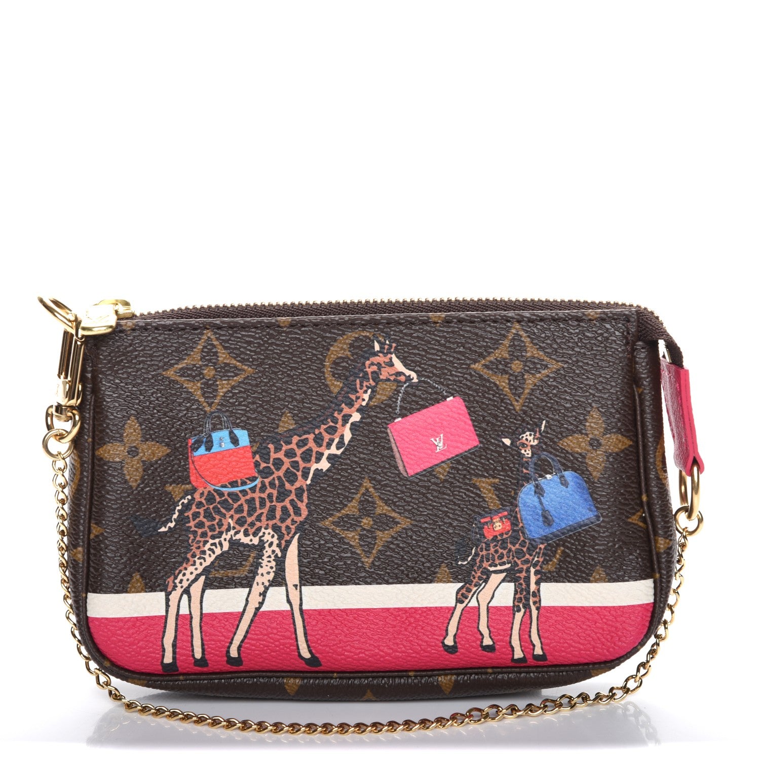 Louis Vuitton Monogram 2017 Christmas Animation Mini Pochette Accessories 1 of 13