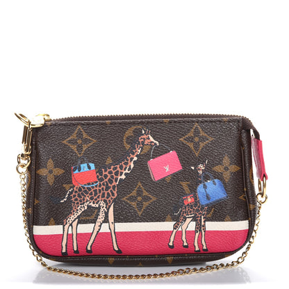 Louis Vuitton Monogram 2017 Christmas Animation Mini Pochette Accessories 1 of 13