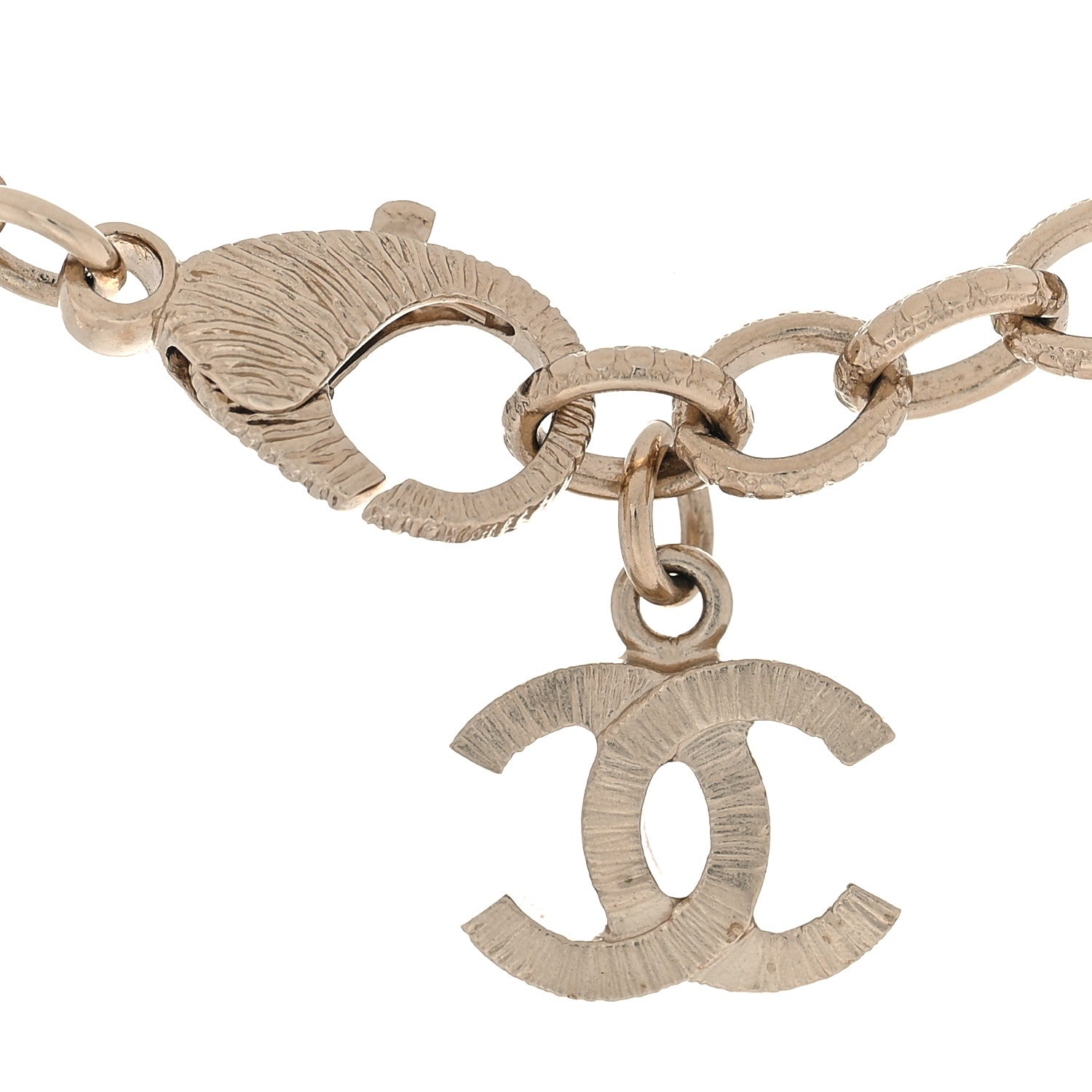 Chanel Crystal Baguette Pearl CC Cross Short Necklace Gold 4 of 5