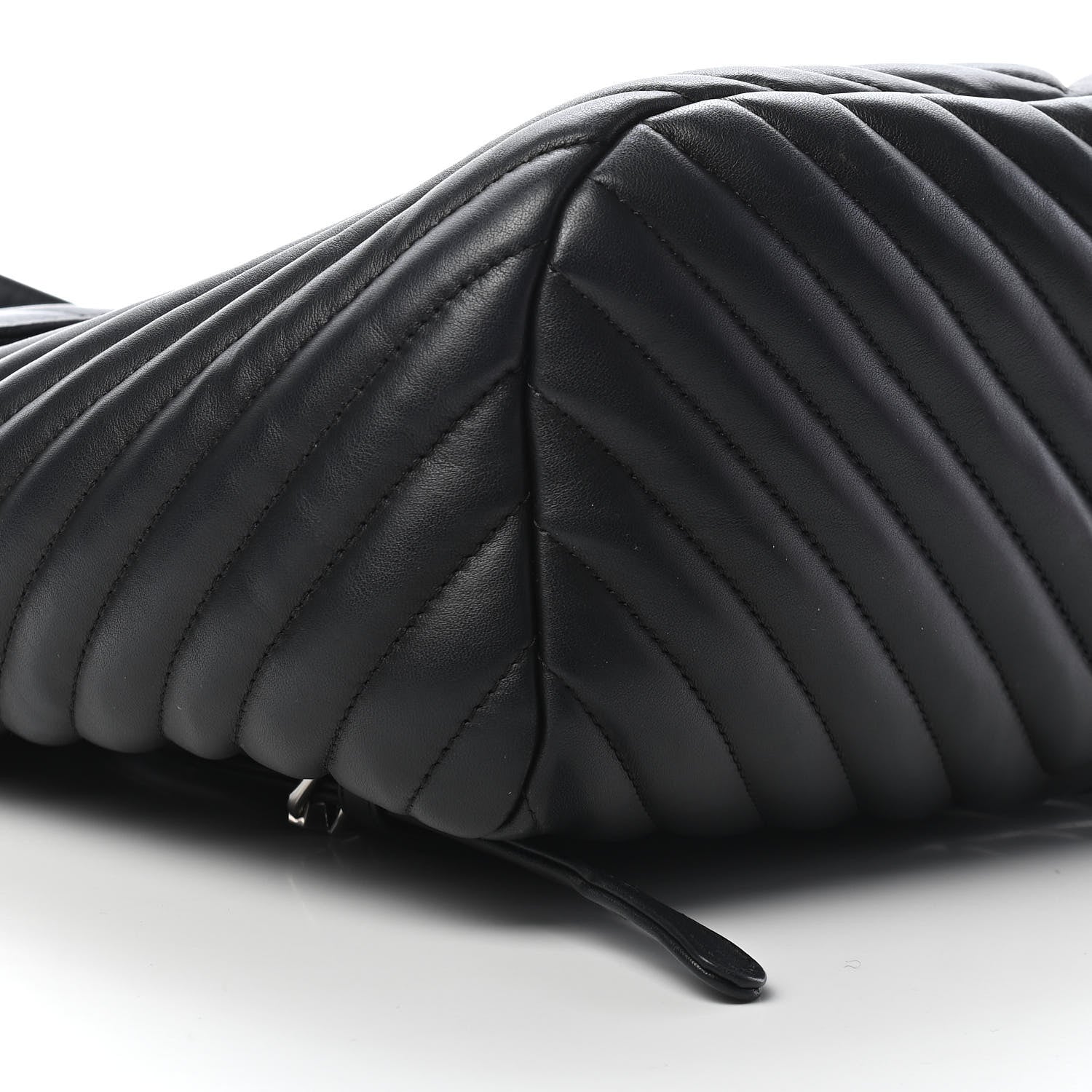 Chanel Calfskin Chevron Quilted Large Urban Spirit Backpack Black 8 of 9