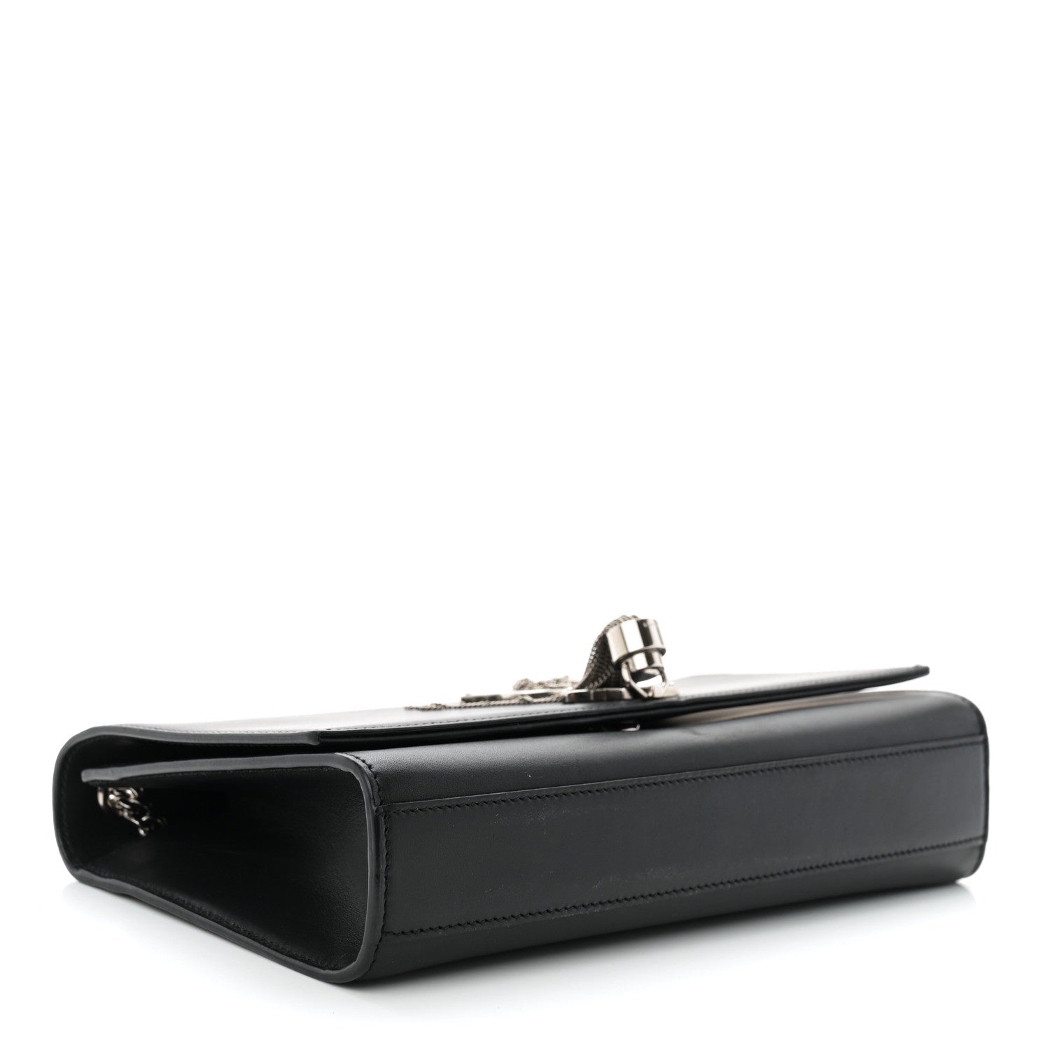 Saint Laurent Smooth Calfskin Medium Classic Monogram Kate Tassel Satchel Black 4 of 10