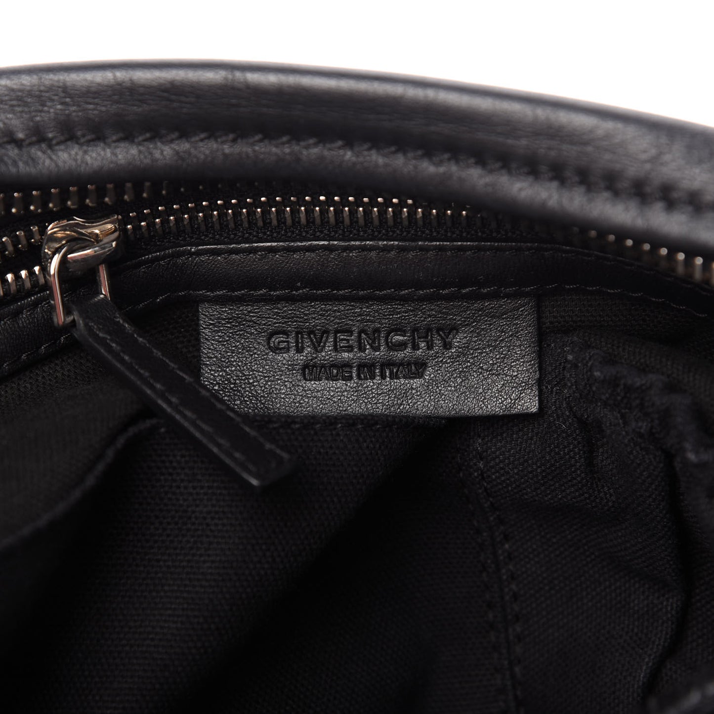 Smooth Calfskin Crocodile Embossed Medium Pandora Black