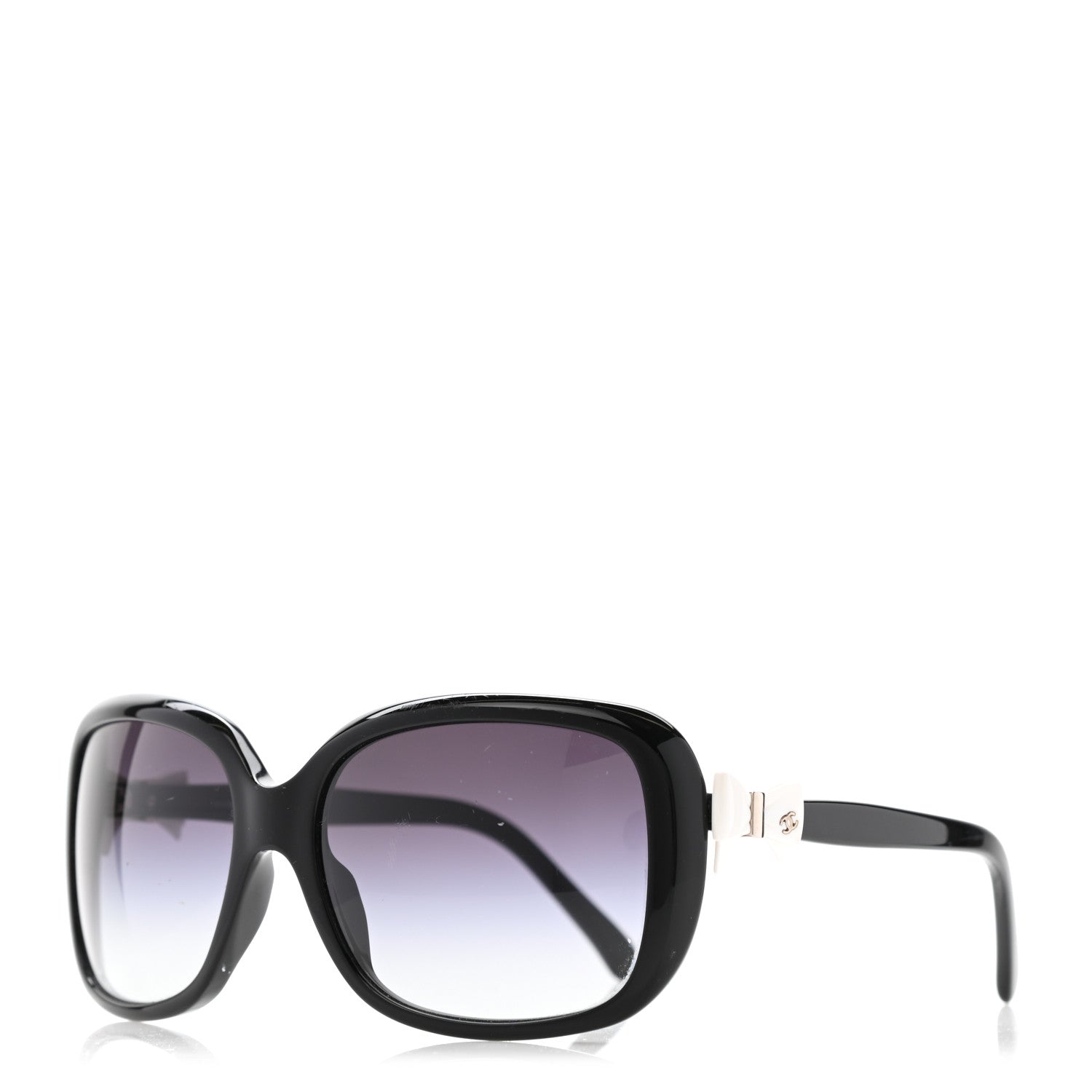 Chanel CC Bow Sunglasses 5171 Black White 1 of 9