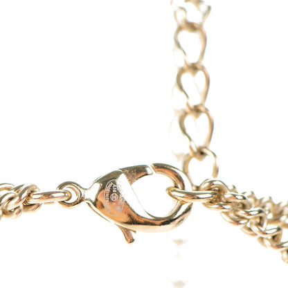 Chanel Crystal Baguette Pearl CC Chain Necklace Gold 2 of 4