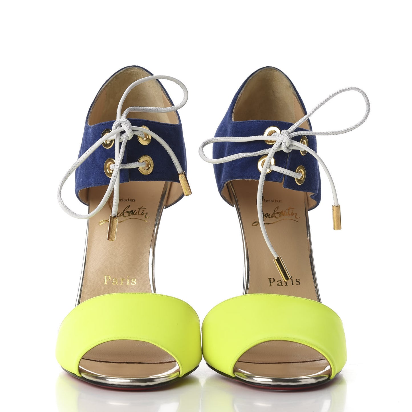 Fluo Matt Suede Kid Specchio Mayerling 100 Sandals 40.5 Version Jaune