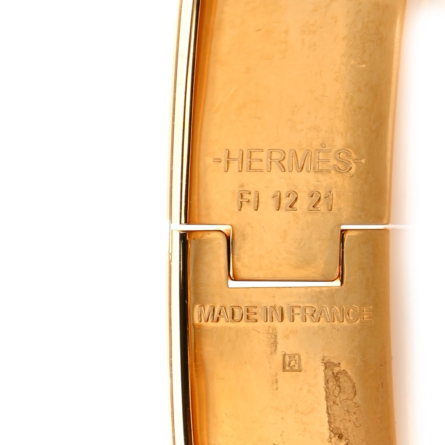 Enamel Printed Colliers et Chiens Narrow Clic Clac H Bracelet PM