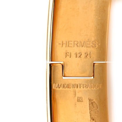 Hermes Enamel Printed Colliers et Chiens Narrow Clic Clac H Bracelet PM 4 of 6