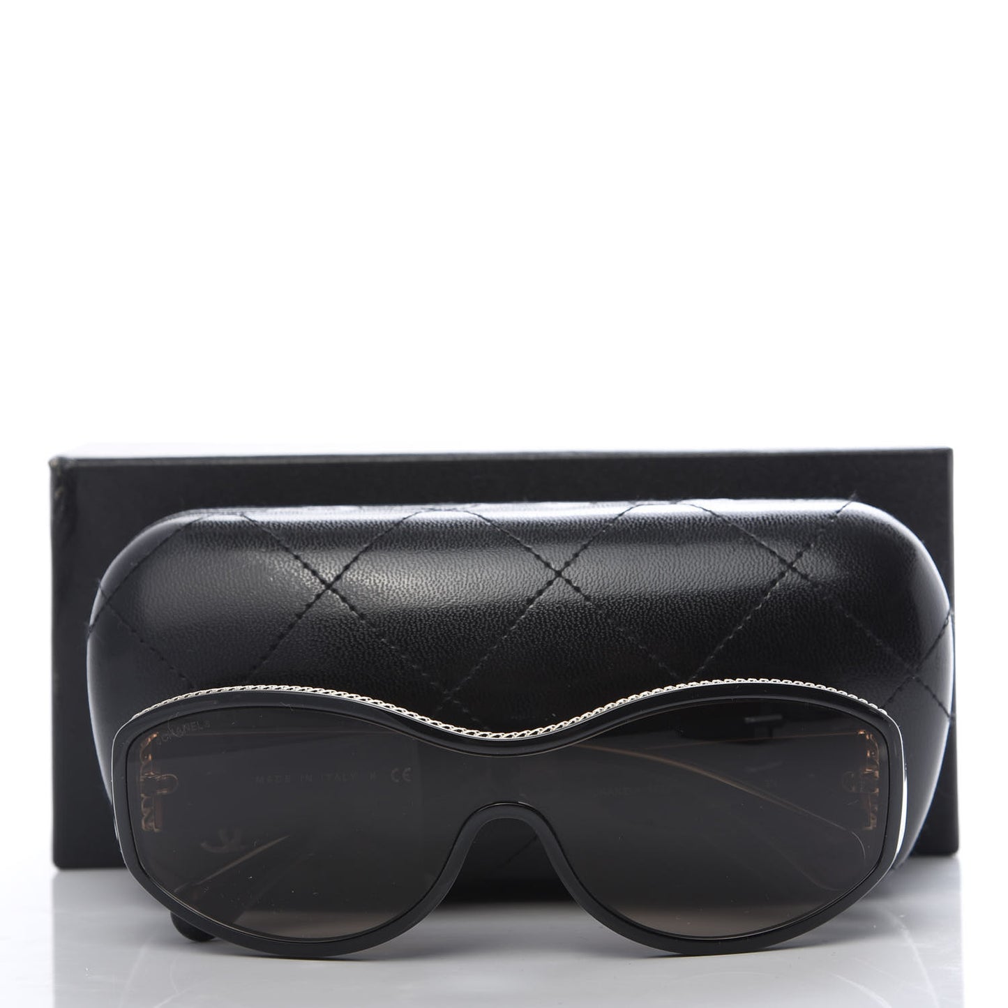 Shield Sunglasses 6052 Black Gold