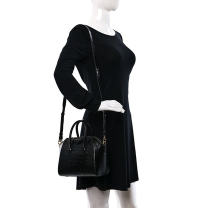 Givenchy Calfskin Crocodile Embossed Mini Antigona Black 2 of 11