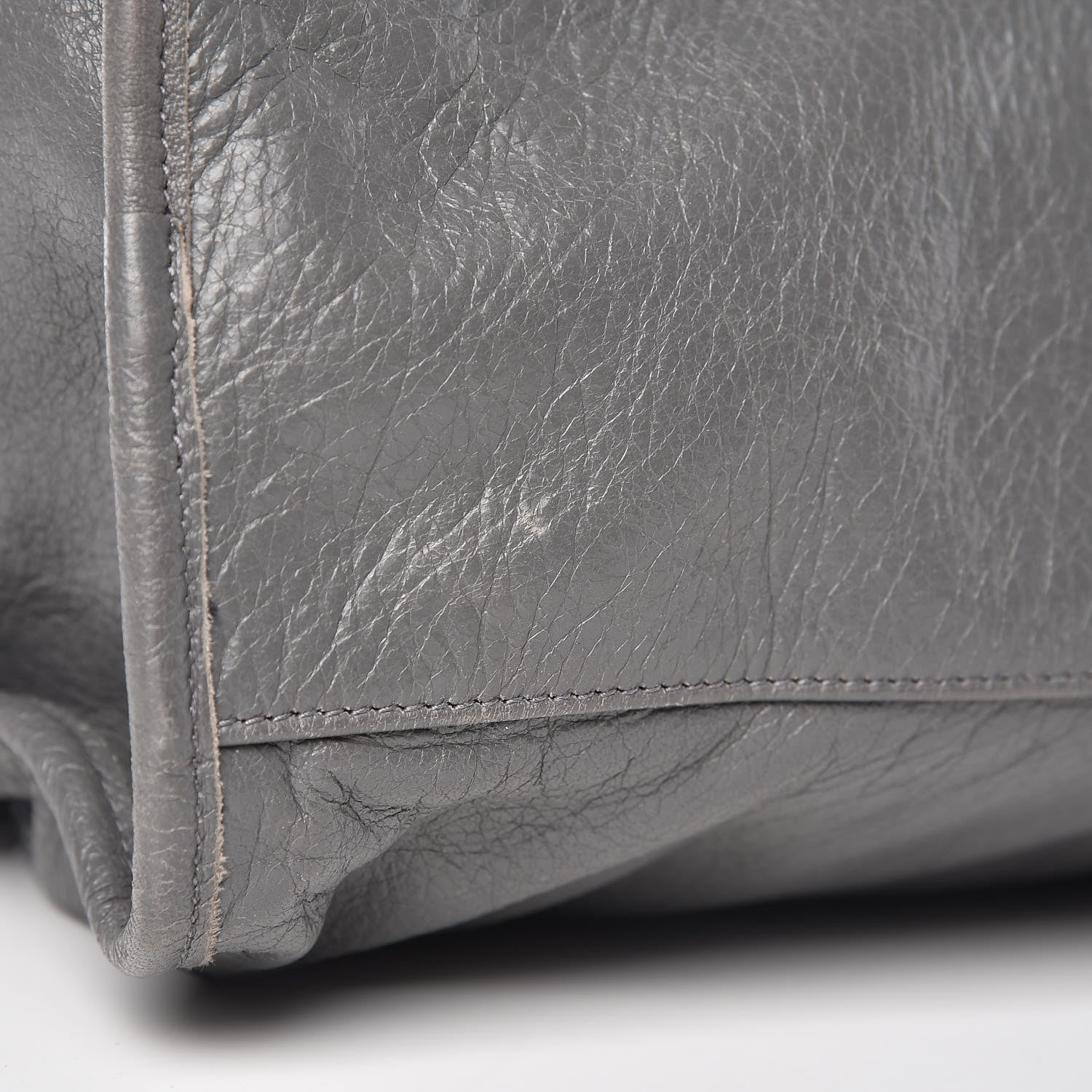 Balenciaga Chevre Silver Metallic Edge Hardware City Gris Cendre 10 of 13