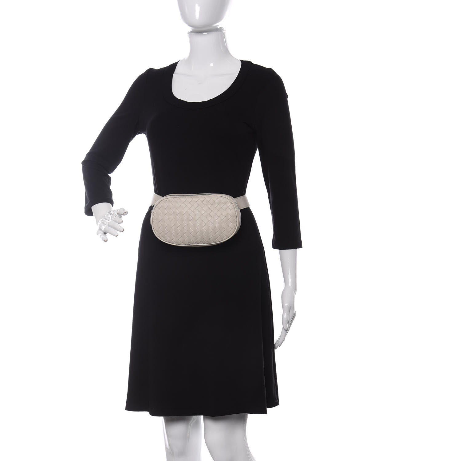 Bottega Veneta Nappa Intrecciato Belt Bag White 2 of 11
