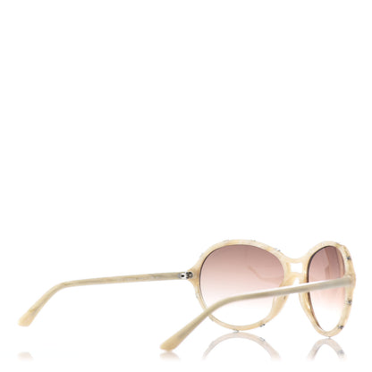 Chanel Mother Of Pearl Round CC Sunglasses 5117 Ivory 4 of 8