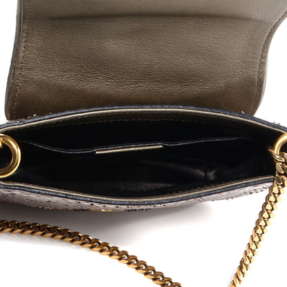Gucci Python Small 1973 Chain Shoulder Bag Gunmetal 5 of 7