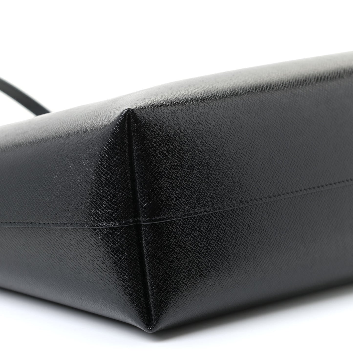 Calfskin Large Shopping Tote Black