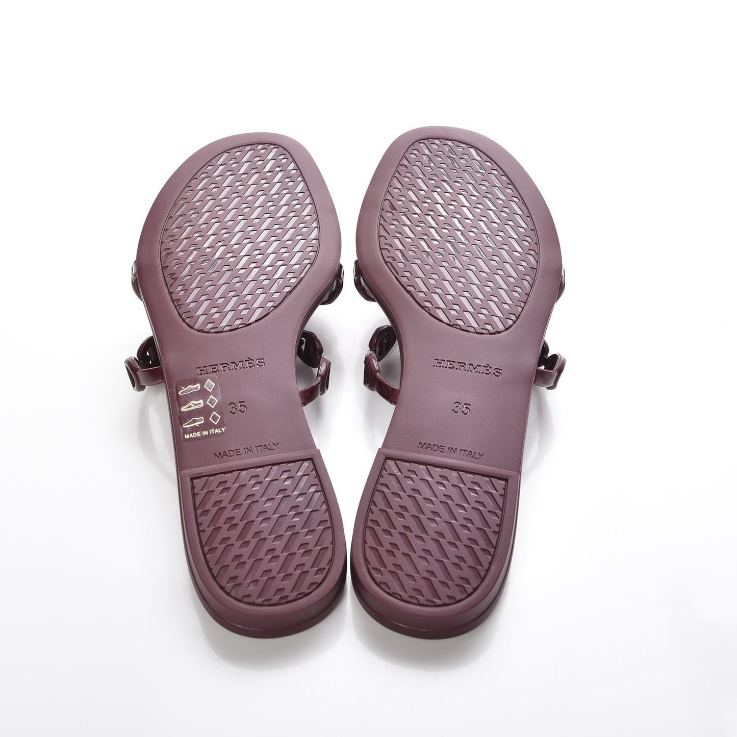 TPU Rivage Sandals 35 Bordeaux