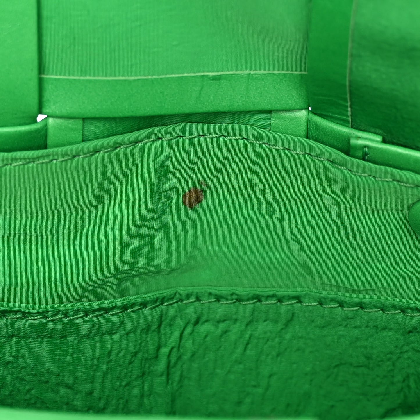 Crinkled Lambskin Maxi Intrecciato Extra Mini Cassette Crossbody Bag Parakeet