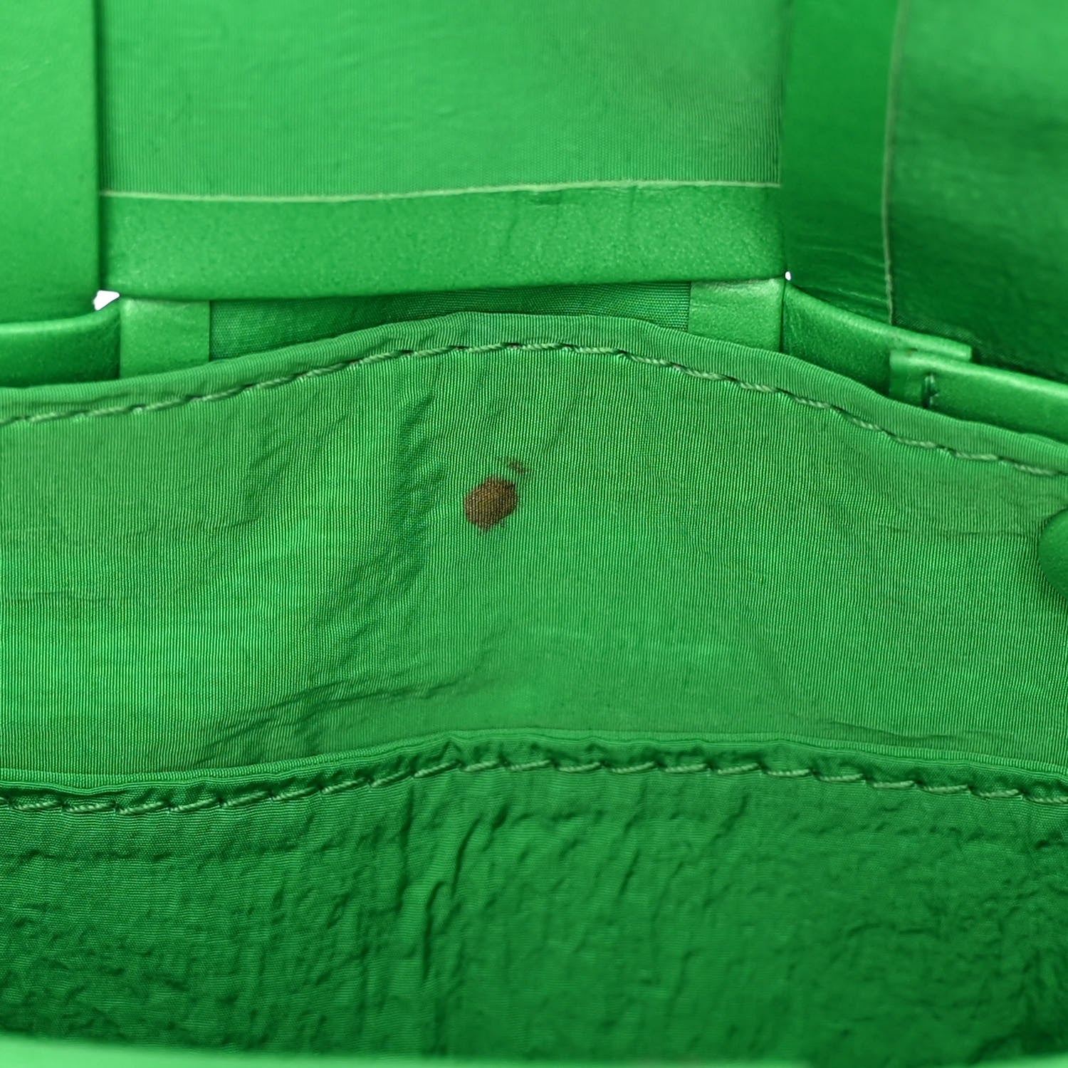 Bottega Veneta Crinkled Lambskin Maxi Intrecciato Extra Mini Cassette Crossbody Bag Parakeet 11 of 11