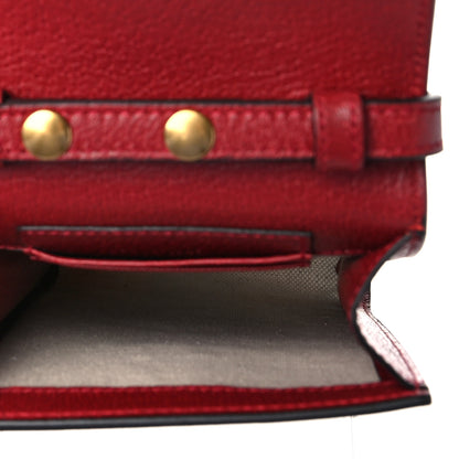 Gucci Canvas Marley Stripe Script Logo Mini Gucci 100 Crossbody Bag Red 5 of 7