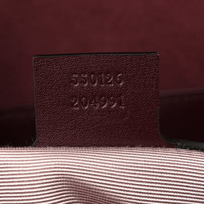Gucci Suede Medium Arli Flap Shoulder Bag Vintage Bordeaux 8 of 11