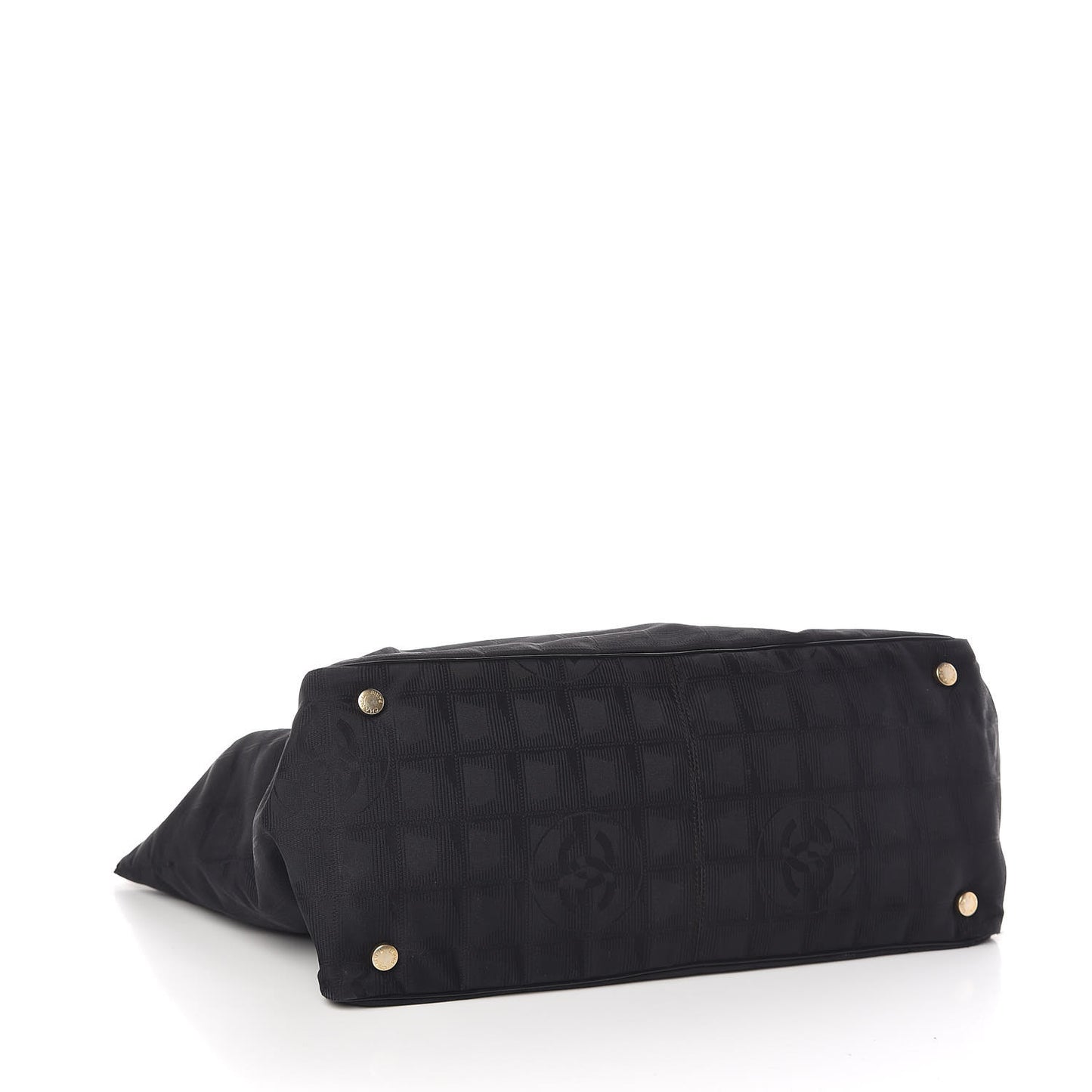 Nylon Large Travel Tote Black