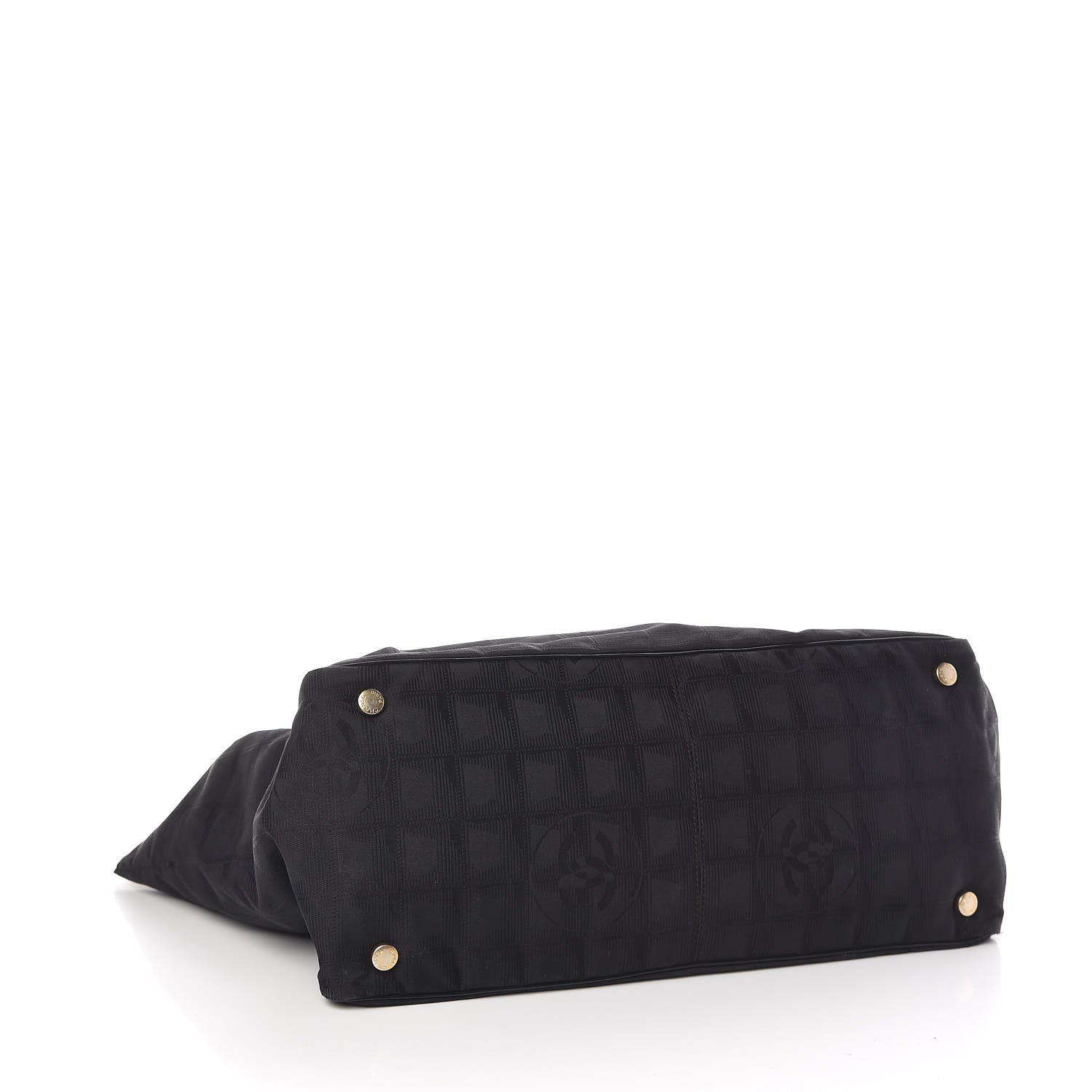 Chanel Nylon Large Travel Tote Black 4 of 9
