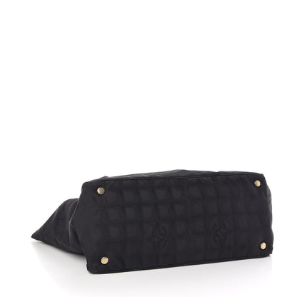 Chanel Nylon Large Travel Tote Black 4 of 9