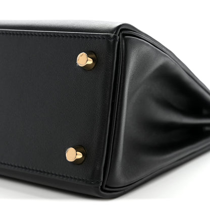Hermes Cheri Calfskin Kelly Retourne 25 Black 10 of 12