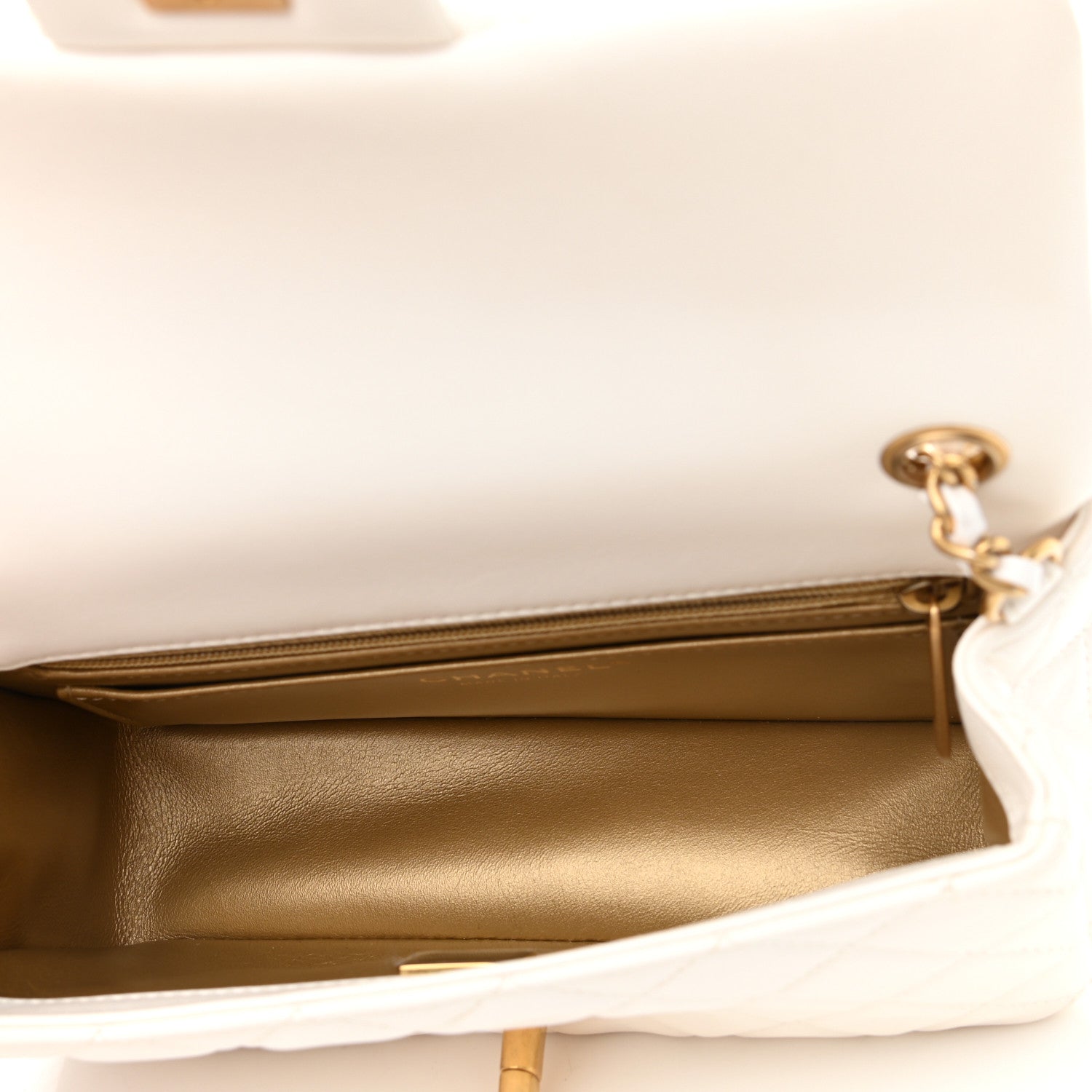 Chanel Lambskin Quilted Mini Rectangular Pearl Crush Flap White 6 of 11