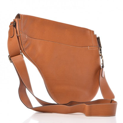 Christian Dior Calfskin Saddle Bag Tan 3 of 7