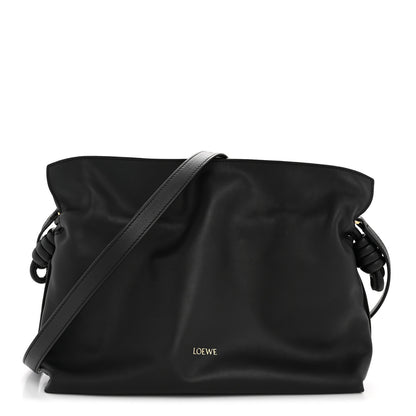 Loewe Calfskin Small Flamenco Knot Bag Black 1 of 11