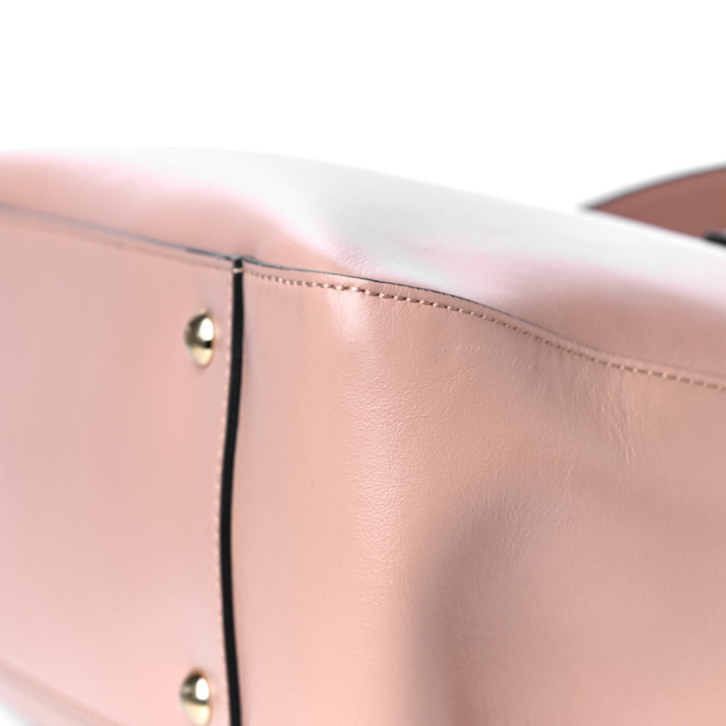 Vitello Glacier Small FF Tote Rosa Bourbon