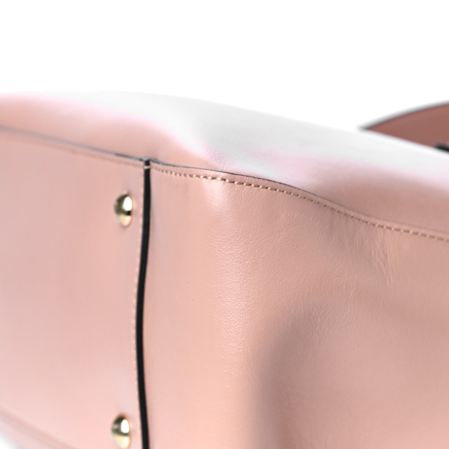 Fendi Vitello Glacier Small FF Tote Rosa Bourbon 11 of 13