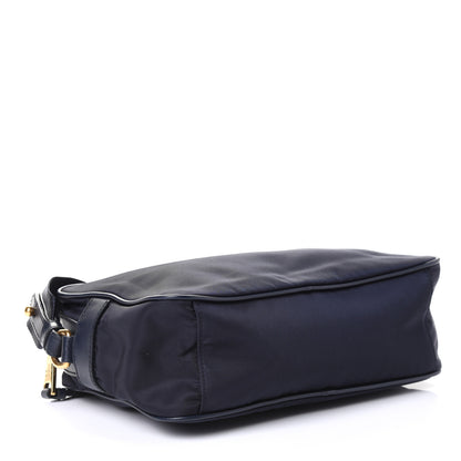 Prada Tessuto Nylon Soft Calf Camera Bag Baltico 6 of 8