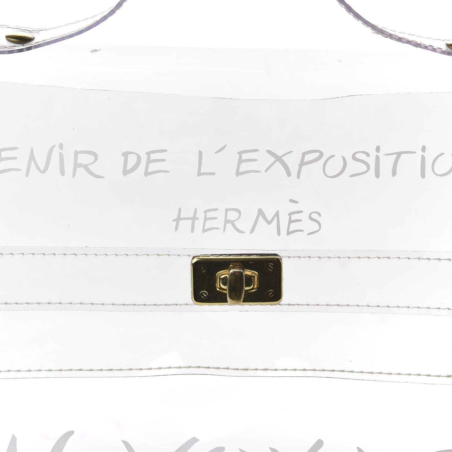 Hermes Vinyl Souvenir De L'Exposition Kelly Transparent 8 of 9