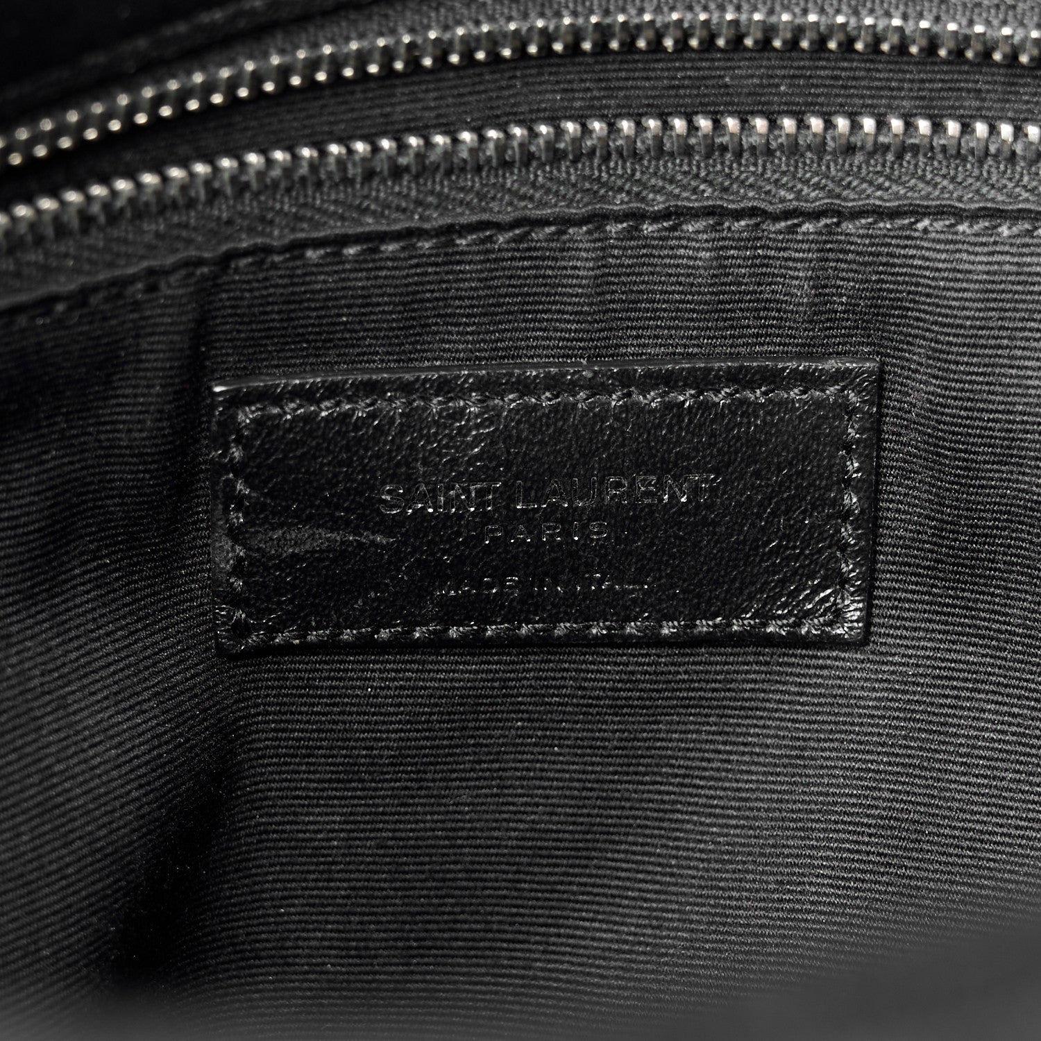 Saint Laurent Lambskin Quilted Toy Loulou Puffer Monogram Chain Satchel Black 7 of 11