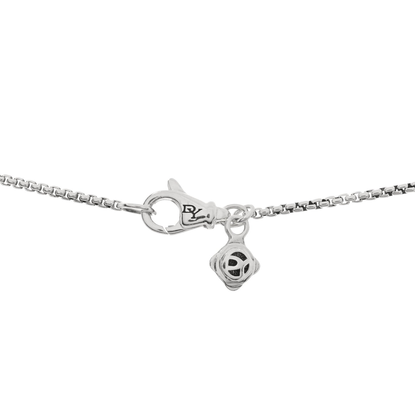 Sterling Silver Diamond Black Onyx 4mm Albion Kids Pendant Necklace