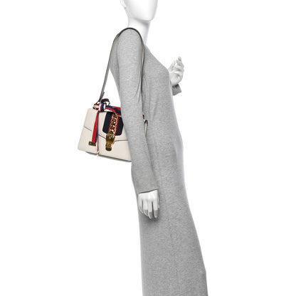Gucci Calfskin Small Sylvie Shoulder Bag Off White 2 of 11