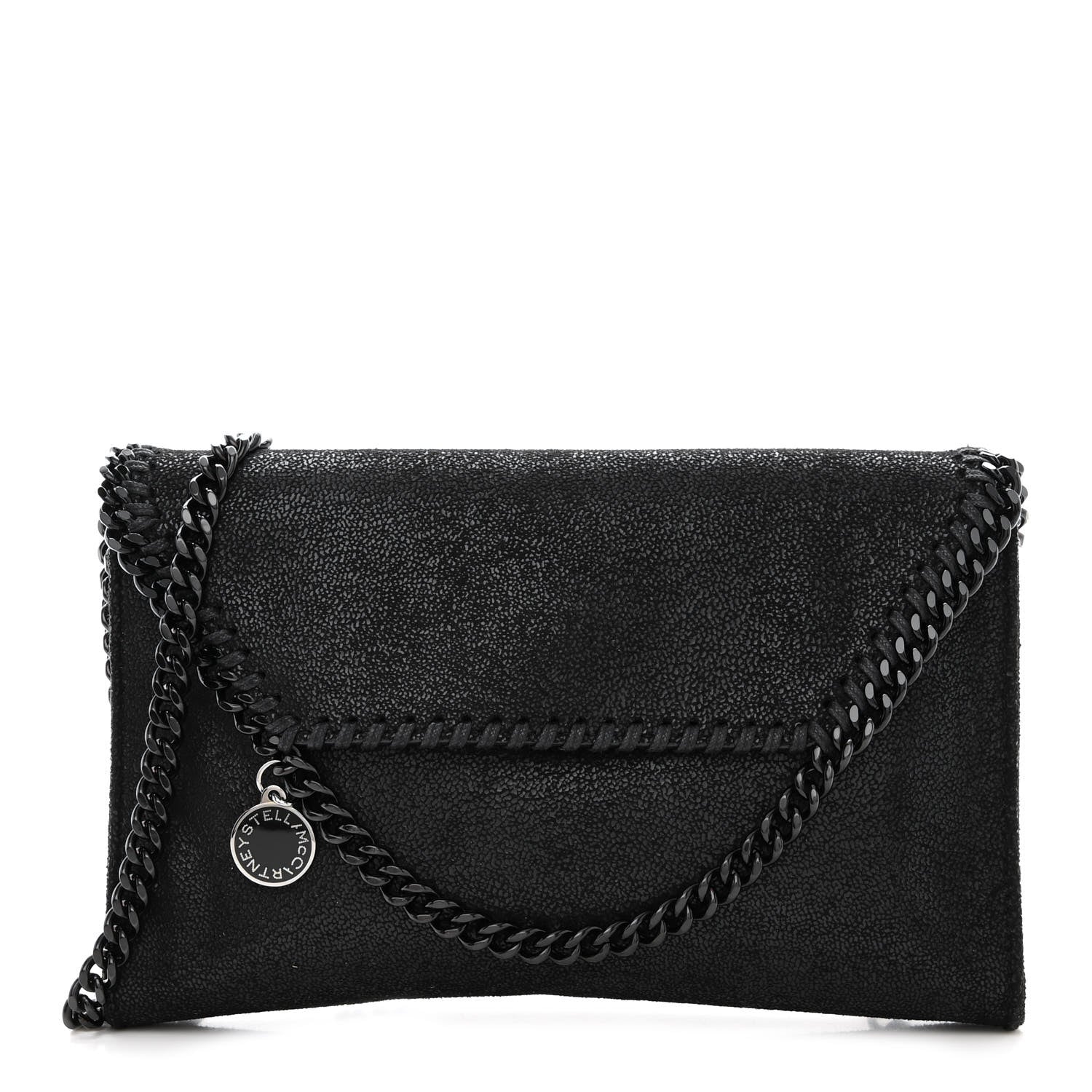 Stella McCartney Shaggy Deer Mini Falabella Crossbody Bag Black 3 of 13
